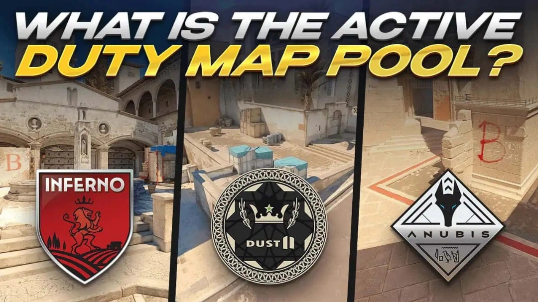CS2 Active Duty Map Pool in 2026